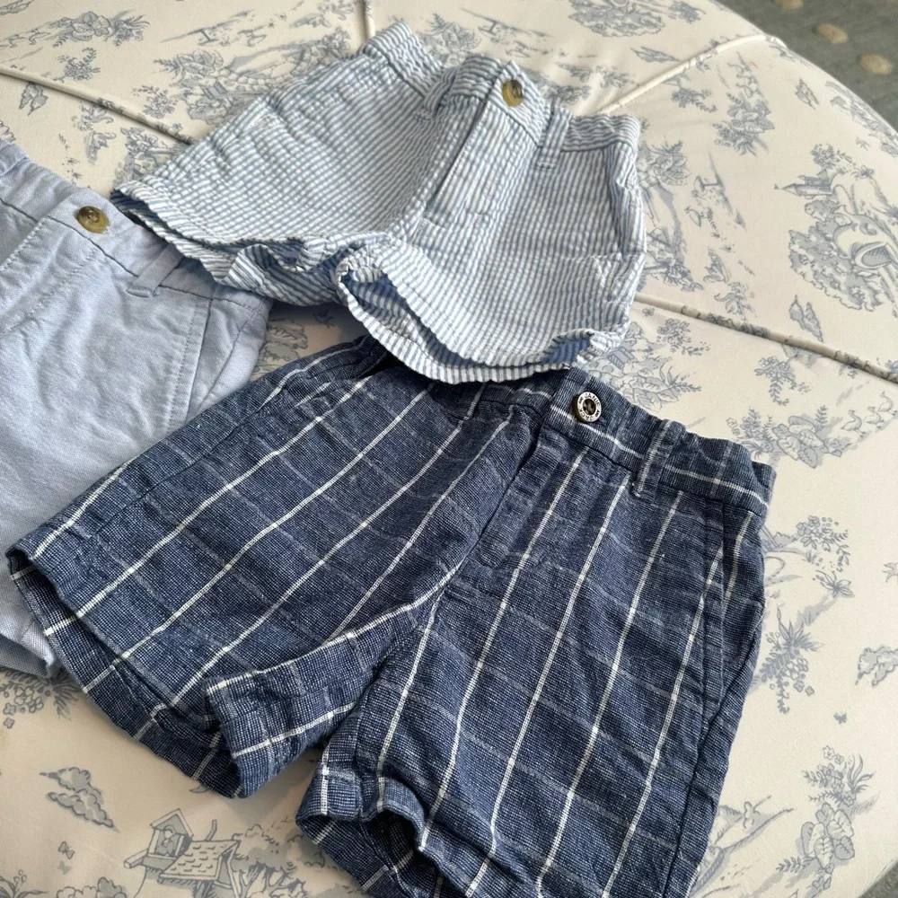 3 pairs of Toddler Boys Janie & Jack Shorts- 6-12 mos - Picture 4 of 11